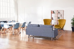 The Clearwater carpet in an open-plan living room