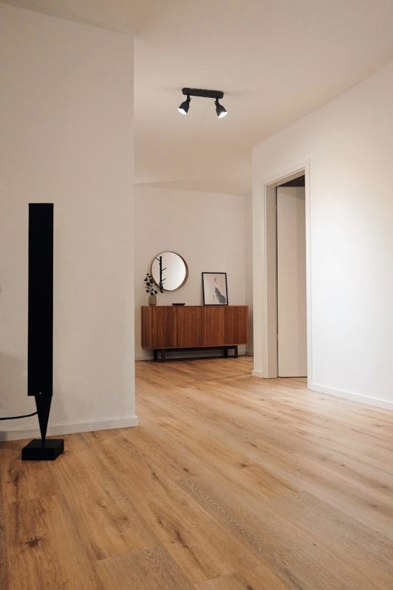 The Clearwater carpet running through a hallway